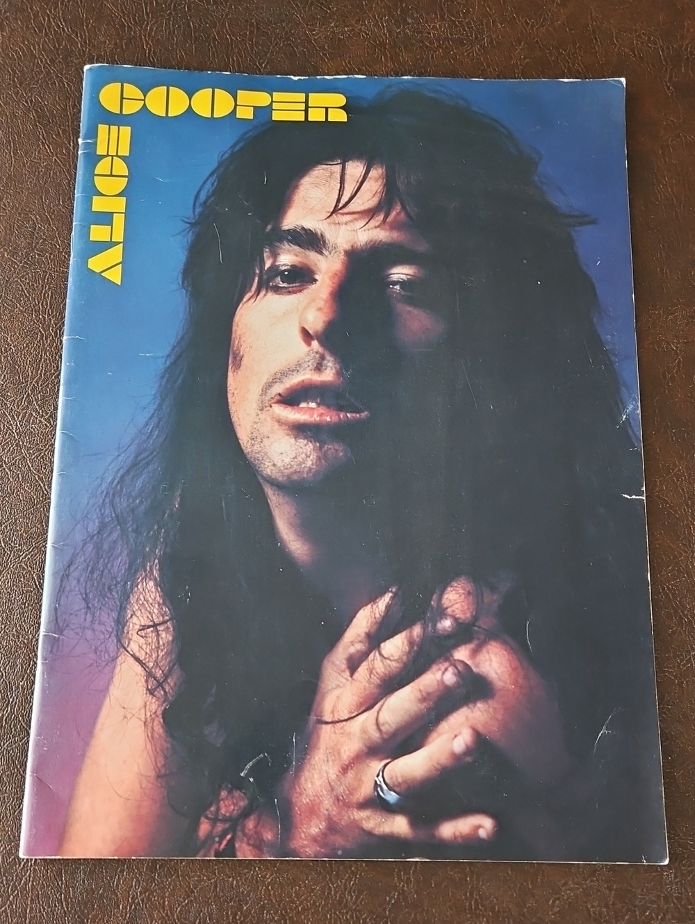 Vintage Alice Cooper 1977 Guilty Concert Program